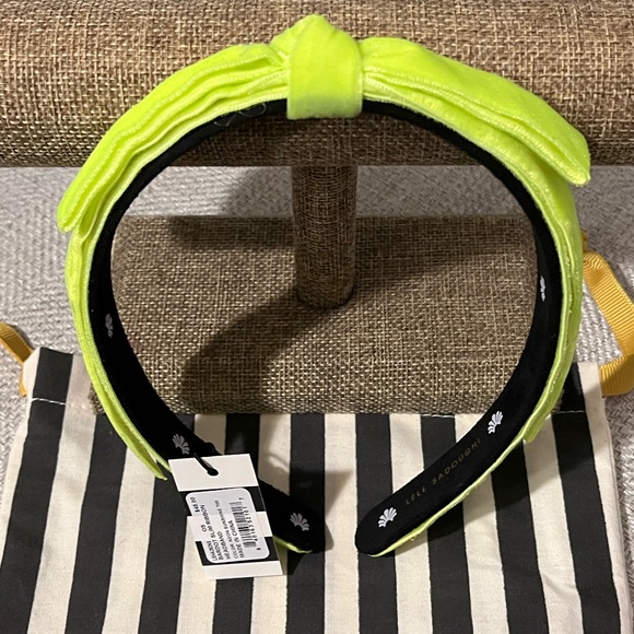 Lele Sadoughi Accessories - LELE SADOUGHI NWT AUTHENTIC NEON SUNSHINE BARDOT SLIM VELVET RIBBON HEADBAND